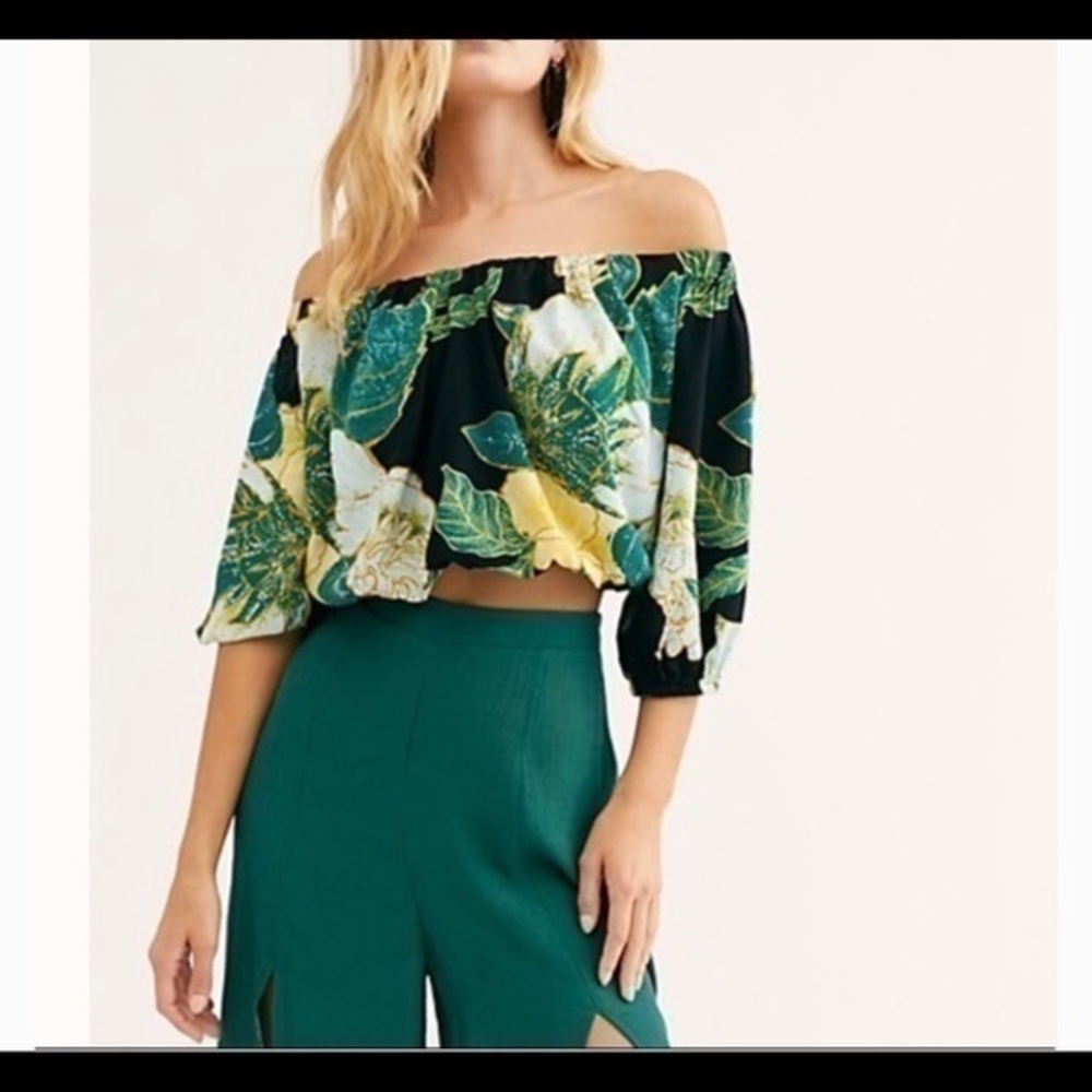 Free People Electric Day Crop Top